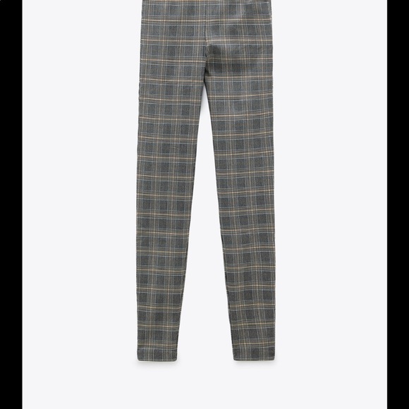 ZARA BNWT Plaid Leggings - Picture 4 of 9